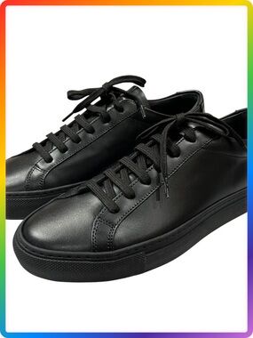Common Projects Achilles Low Black Leather Sneakers SIZE EU 37 US 6.5 Italy